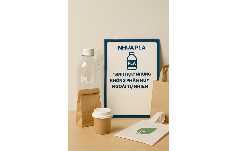 Ảnh: Nhựa PLA không phân hủy tự nhiên 